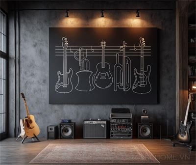 Không Gian Âm Nhạc Hiện Đại: Studio Tối Giản Dành Cho Nghệ Sĩ...