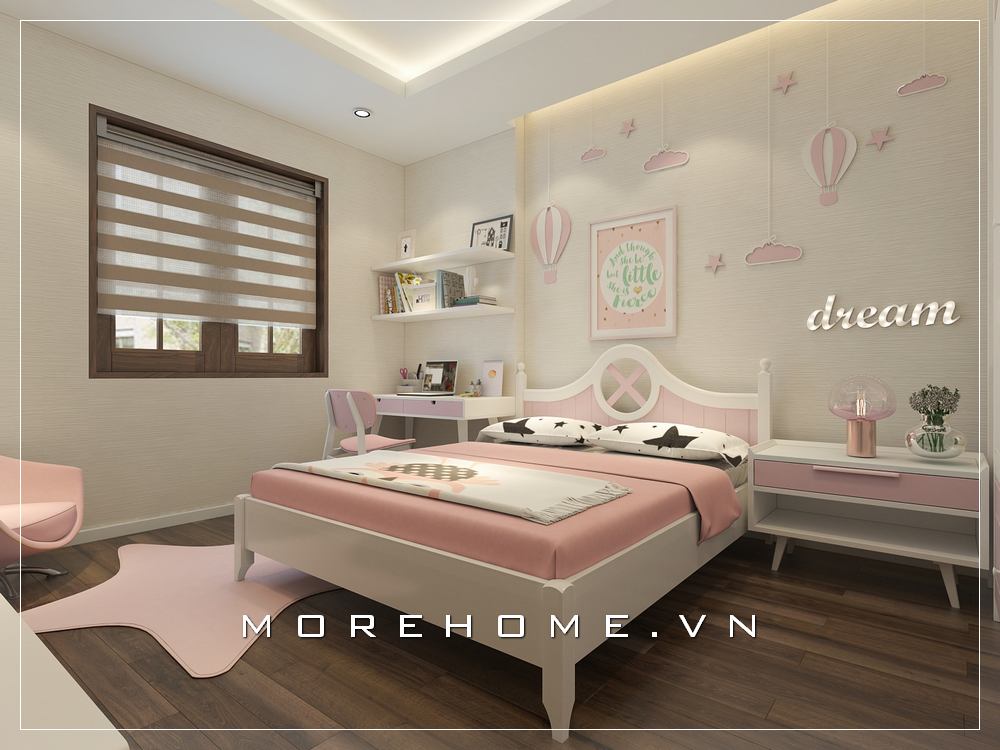 Ấn tượng với hơn 10 mẫu giường ngủ bé gái đẹp đầy dễ thương