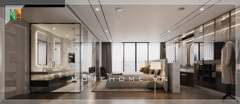 Gợi ý mẫu thiết kế nội thất phòng ngủ hiện đại. Bước vào căn phòng ngủ như lạc vào một thế giới tiên cảnh nghỉ ngơi thư giãn, bởi tính tiện nghi và sắp xếp bố cục nội thất một cách khoa học nhất phù hợp cho không gian nhà phố, chung cư cao cấp, biệt thự,...